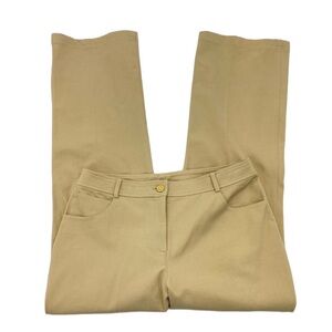 St. John Pants 8 Cream/Tan